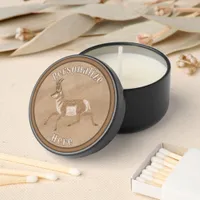  Southwest Pronghorn Antelope Brown Personalized Mini Candle Favors