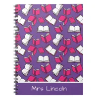 Stylish School Librarian Teacher and Bookworm Notebook