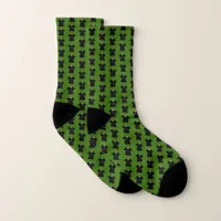 Pastor, Priest, Vicar and Clergy Green Patterned Socks