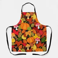 Fall Pumpkin and Leaves Apron