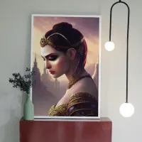 Persian Empress Queen Middle East Fantasy Art Poster