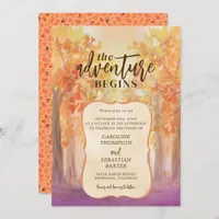 Adventure Begin Rocky Mountain Destination Wedding Invitation