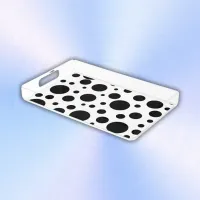 Black Polka Dots on White | Acrylic Tray