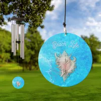 Conch Shell "Beach Life"  Wind Chime