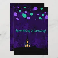 Something is Brewing Halloween Party Invitation