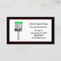 Personalized Disc Golf Shop Business    Business Card