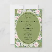 Elegant Floral Embrace Save the Date