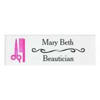 Personalized Beautician Beauty Salon Name Tags