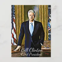 Bill Clinton 42nd President Keepsake Postcard