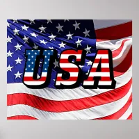 USA - American Flag Poster