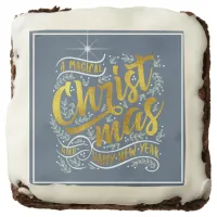 Magical Christmas Typography Gold ID441 Brownie