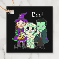 Halloween Gift Tag, Witch, Mummy and Vampire Favor Tags