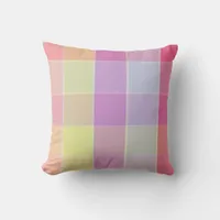 Trendy modern chic Color block squares Throw Pillow