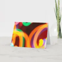 Abstract Fun Holiday Card