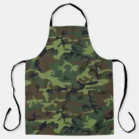 Camouflage Green Camo Outdoors Apron