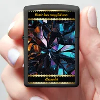 Shimmering Holographic Crystals Zippo Lighter