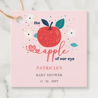 Apple of Our Eye Fall Girl Baby Shower Favor Tags