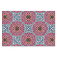 Colorful Stylish Boho Mandalas Geometric Pattern Tissue Paper