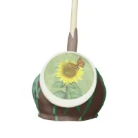 Pretty Sunflower and Butterfly Cake Pops