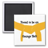 Martial Arts Proud to be an Orange Belt Magnet