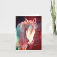 Pretty Horse Thanks Thank You Card