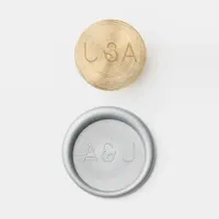 Modern Monogram Wedding Wax Seal Stamp