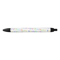 Colorful ABC Rainbow Crayons Kid's Handwriting Black Ink Pen