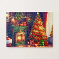 Traditionally Vintage style Christmas tree  Jigsaw Puzzle