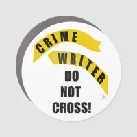 Crime Writer Tape No Crossing Genre Author Car Magnet