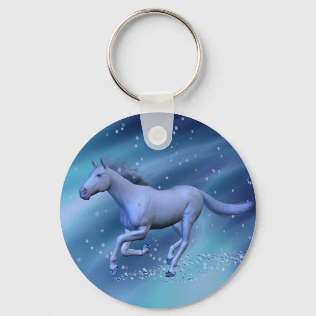 Winter Horse Keychain