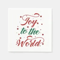 joy to the world paper napkins