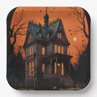 Haunted Mansion Adult Halloween Party Paper Plates