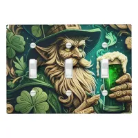 Enchanted Evening of Ale A Leprechauns Toast  Light Switch Cover