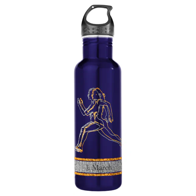 Grace in Motion: The Silhouettes of Speed Stainless Steel Water Bottle