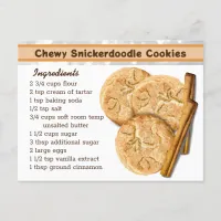 Chewy Snickedoodle Cookies Recipe  Postcard