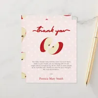 Budget Apple of our Eye Baby Shower Thank You Card