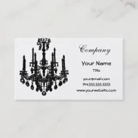 Chic chandelier Business Cards