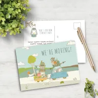 Cute Fun We Are Moving | New Home Announcement Postcard