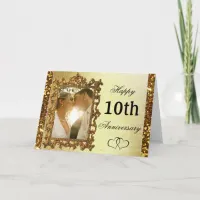 Personalize this Gold Anniversary Card