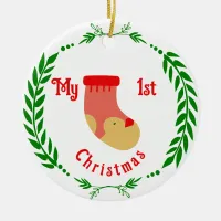 First Christmas Cute Christmas Stocking Ornament