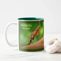 Full of Blood Mosquito Bloodsucking Insect Two-Tone Coffee Mug