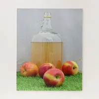 Apples and Cider Bottle Apple Festival Jigsaw Puzzle