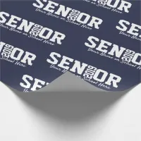 Personalized Senior Block Letter Class of 2019 Red Wrapping Paper