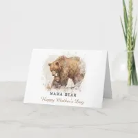 *~* AP72 Photo MAMA BEAR  Mother's Day Card 