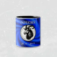 Zodiac Blue Galaxy Capricorn Mug