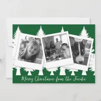 Black and White Photo Modern Christmas Holiday Card