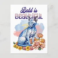 Bald is Beautiful | Hairless Cat Postcard