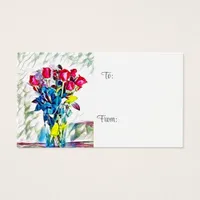 Floral Gift Enclosure Tag