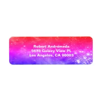 Stars in Tarantula Nebula Pink Purple Blue Address Label