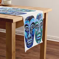 Mayan warriors - Halloween  Design Short Table Runner